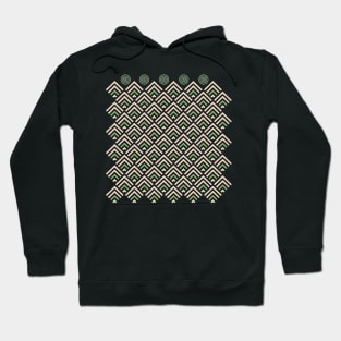 Pink pattern green geometric cute Hoodie